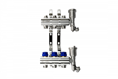 088U0703R Коллекторная группа FHF-3R set: коллектор + кронштейн + торцевая секция, Ридан