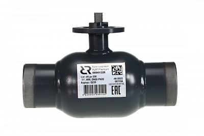 065N0172GR RJIP Premium Кран шаровой WW DN350 PN25 GF (приварной, под привод, С/П), Ридан