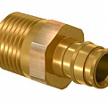1136009 USYSTEMS штуцер с наружной резьбой латунный для труб PE-Xa 20-R3/4"НР, тип 2 '70Ф